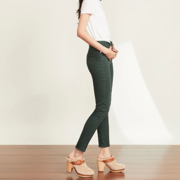 Veronica Beard Debbie High Rise Skinny Jeans in Evergreen Size 27 - Picture 2 of 10